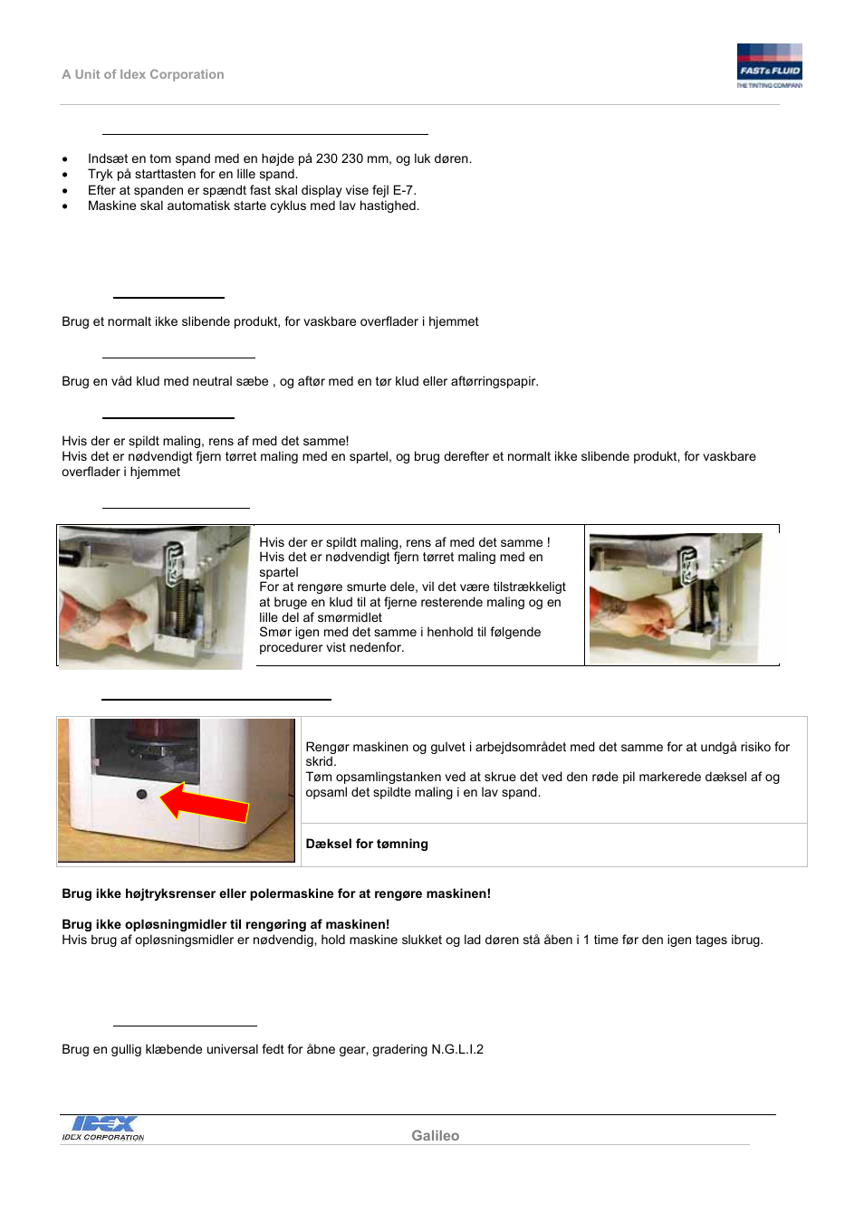 Fast & Fluid Galileo Automatic Mixer User Manual | Page 75 / 82