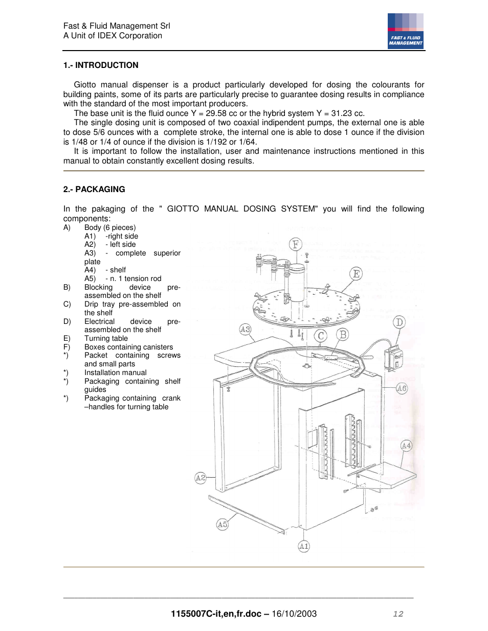 Fast & Fluid Giotto Compact User Manual | Page 12 / 31