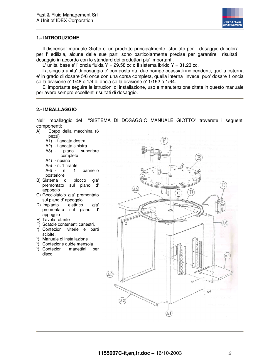 Fast & Fluid Giotto Compact User Manual | Page 2 / 31