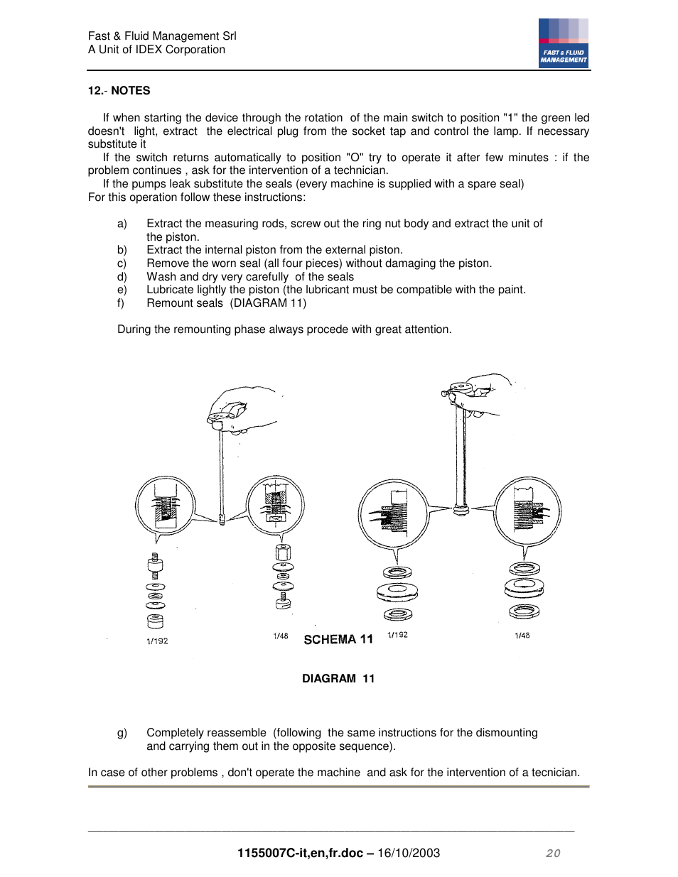 Fast & Fluid Giotto Compact User Manual | Page 20 / 31