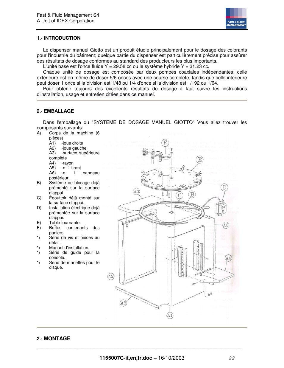 Fast & Fluid Giotto Compact User Manual | Page 22 / 31