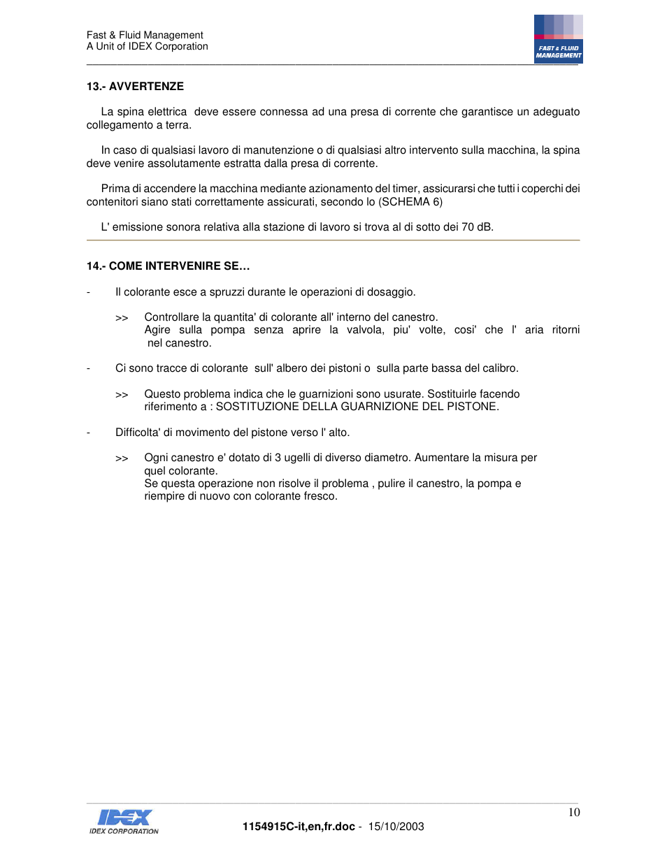 Fast & Fluid Giotto Column User Manual | Page 11 / 31