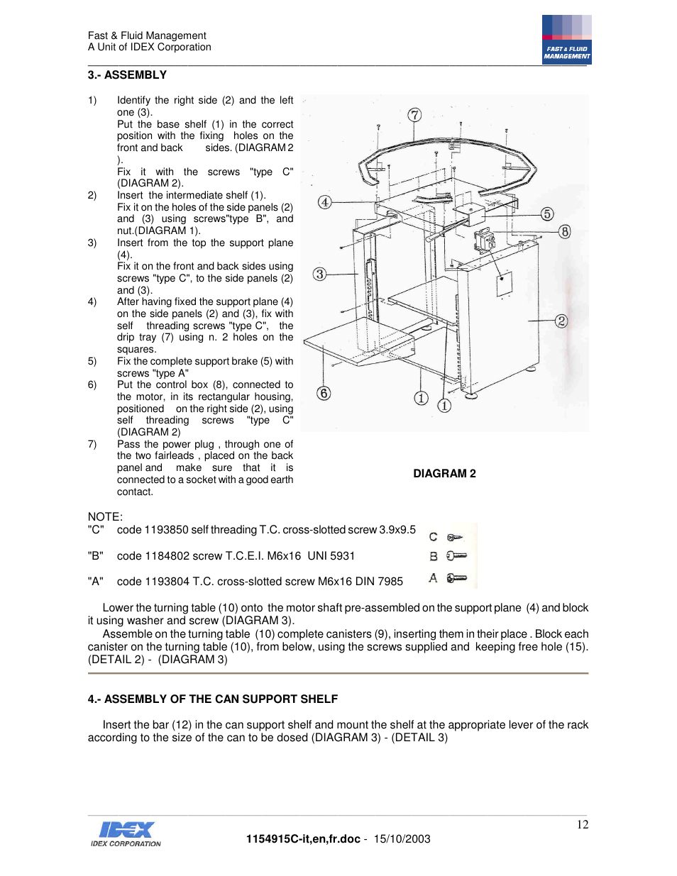 Fast & Fluid Giotto Column User Manual | Page 13 / 31