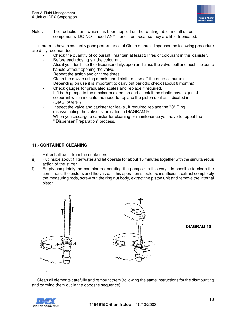 Fast & Fluid Giotto Column User Manual | Page 19 / 31