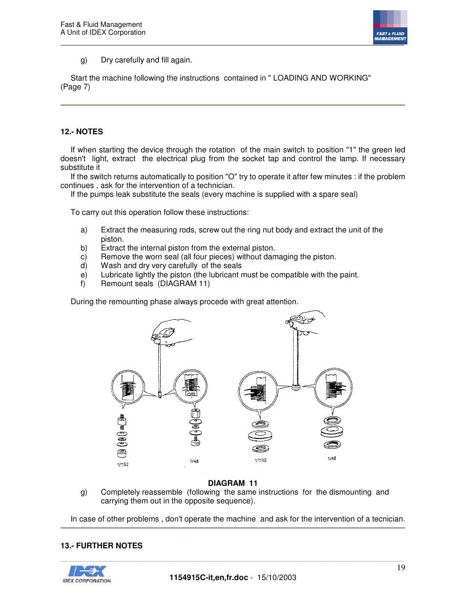 Fast & Fluid Giotto Column User Manual | Page 20 / 31