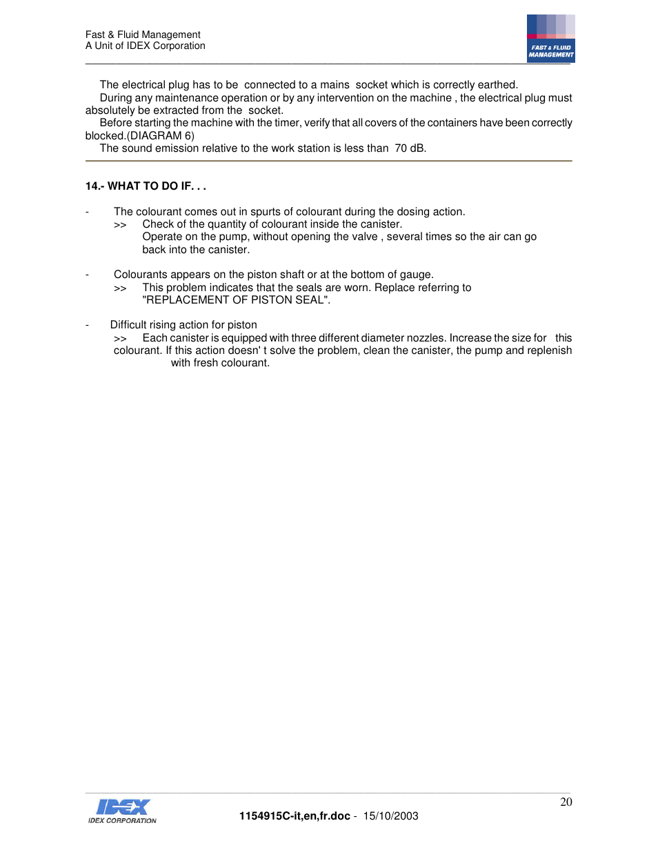 Fast & Fluid Giotto Column User Manual | Page 21 / 31