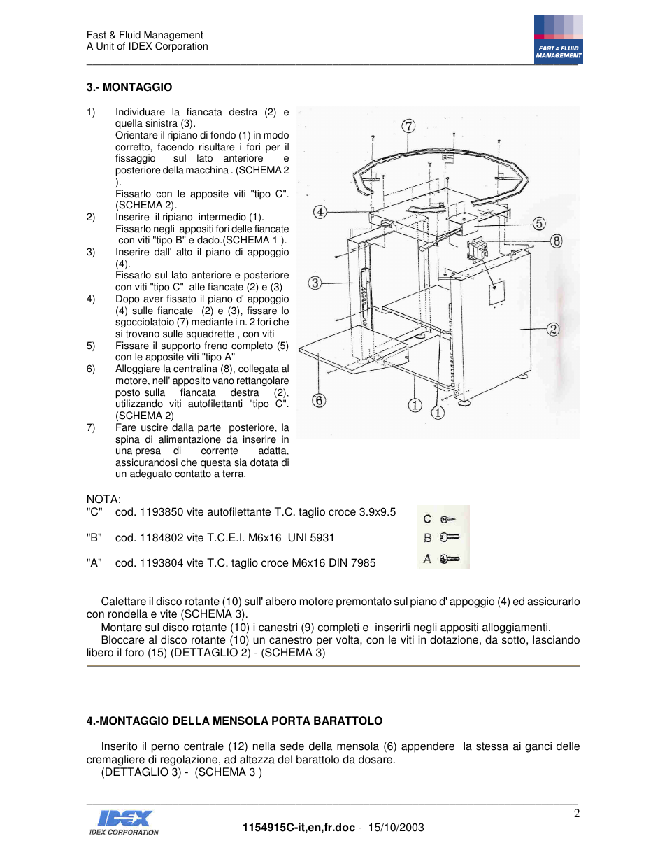 Fast & Fluid Giotto Column User Manual | Page 3 / 31