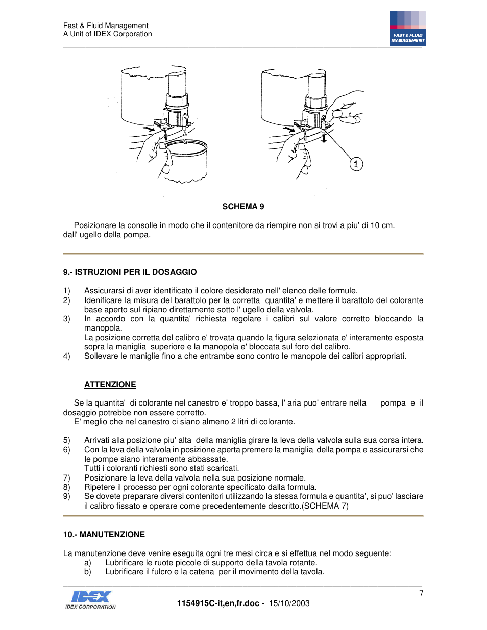 Fast & Fluid Giotto Column User Manual | Page 8 / 31