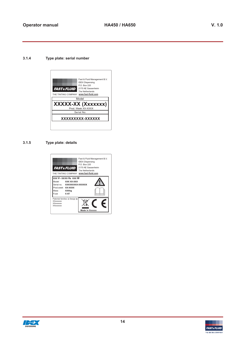 Fast & Fluid HA650 User Manual | Page 14 / 32