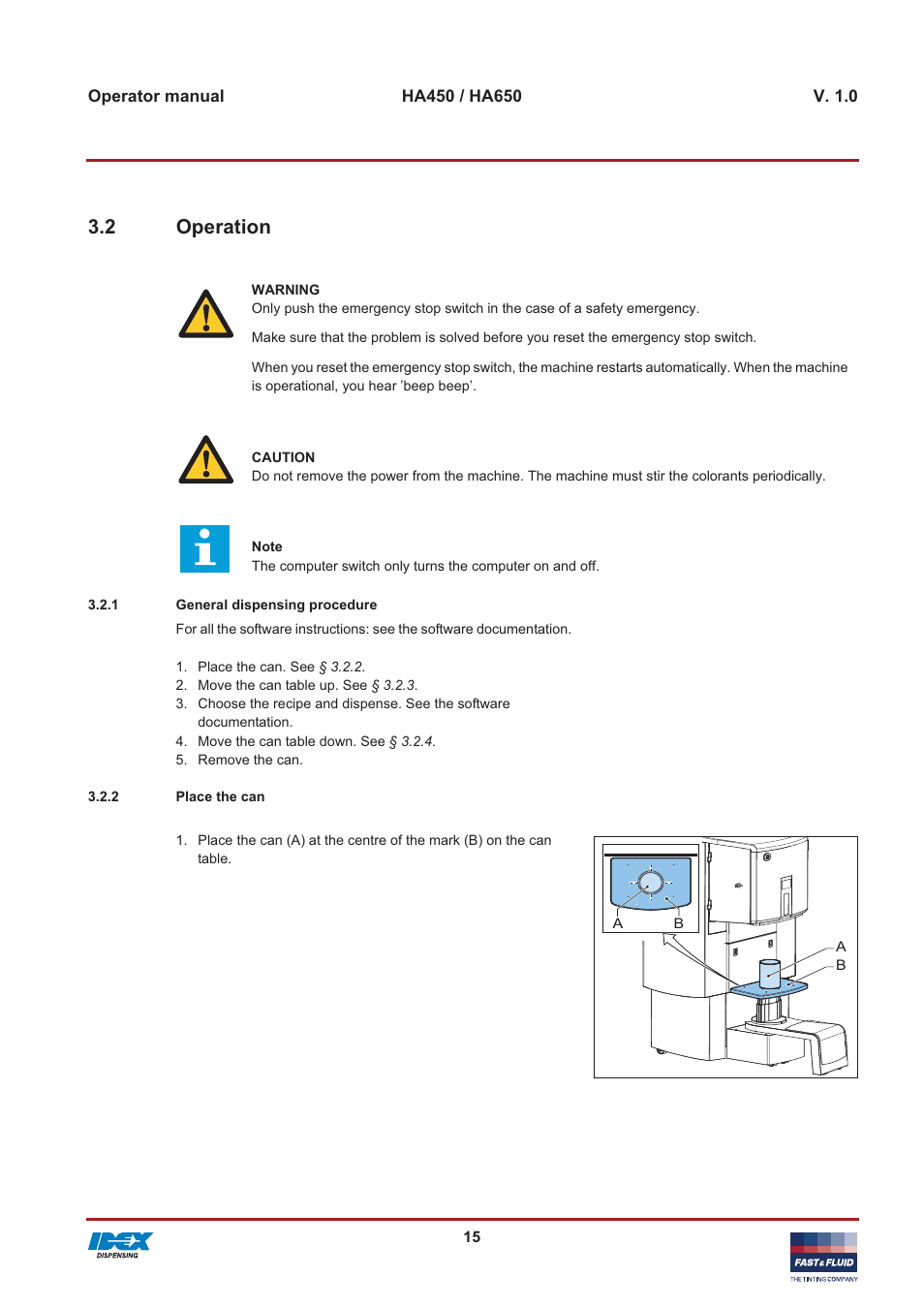 2 operation | Fast & Fluid HA650 User Manual | Page 15 / 32