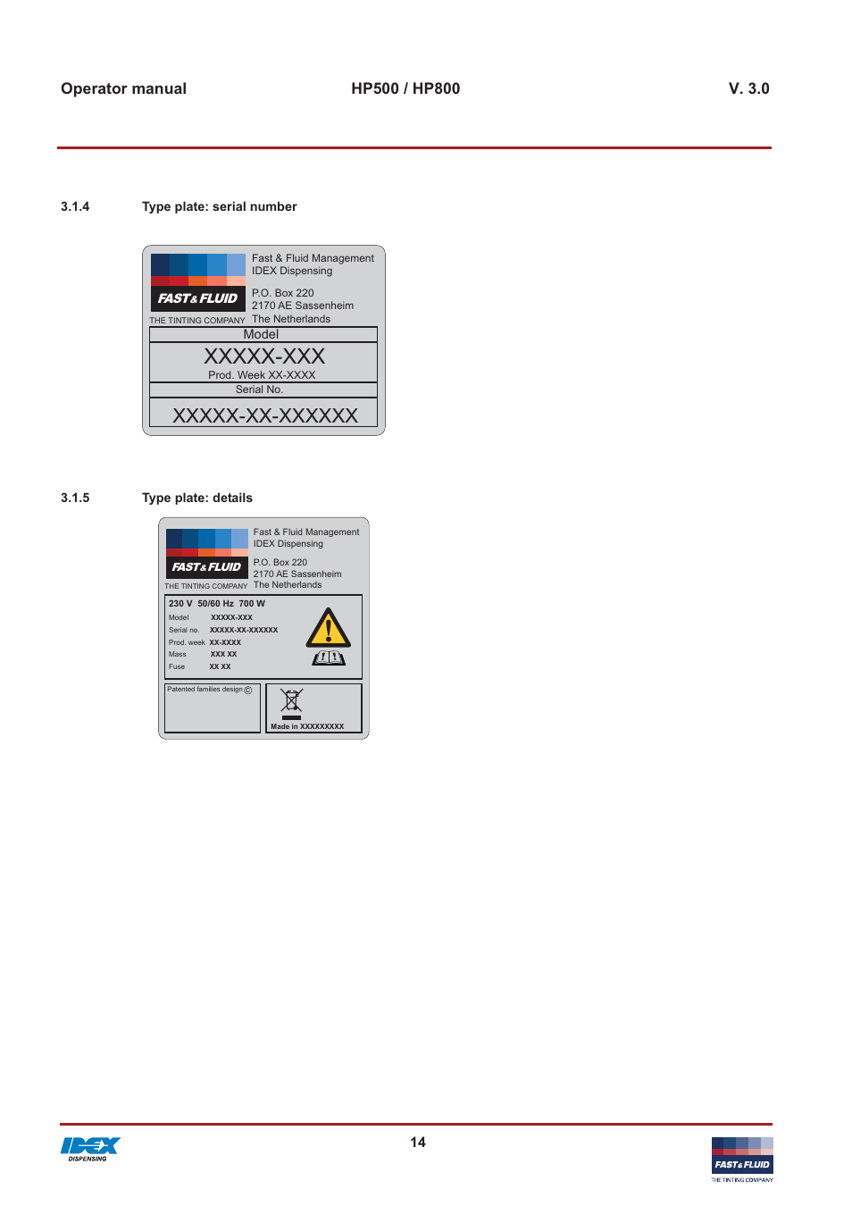 Fast & Fluid HP800 User Manual | Page 14 / 30