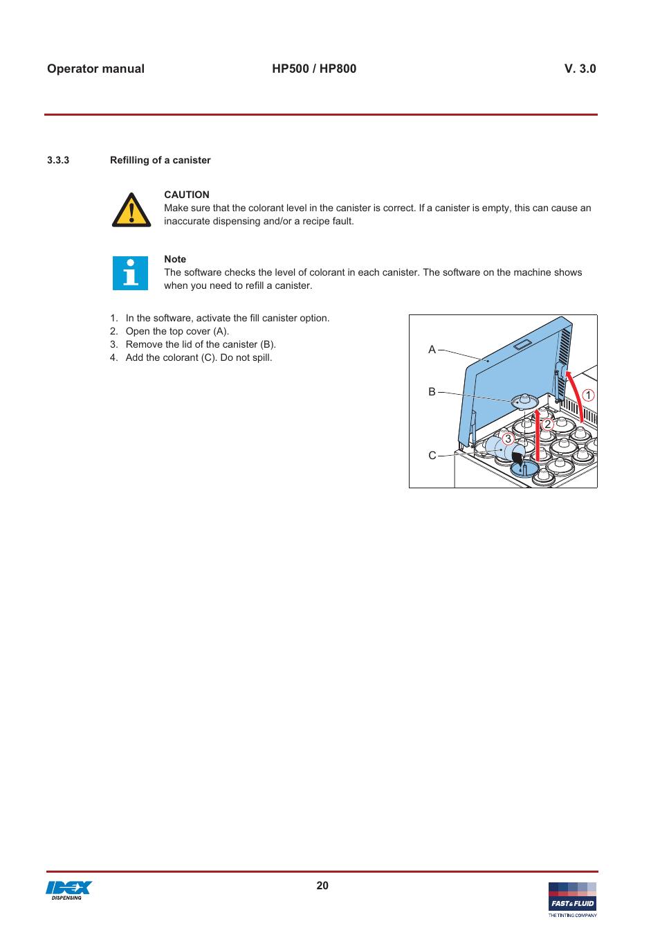 Fast & Fluid HP800 User Manual | Page 20 / 30
