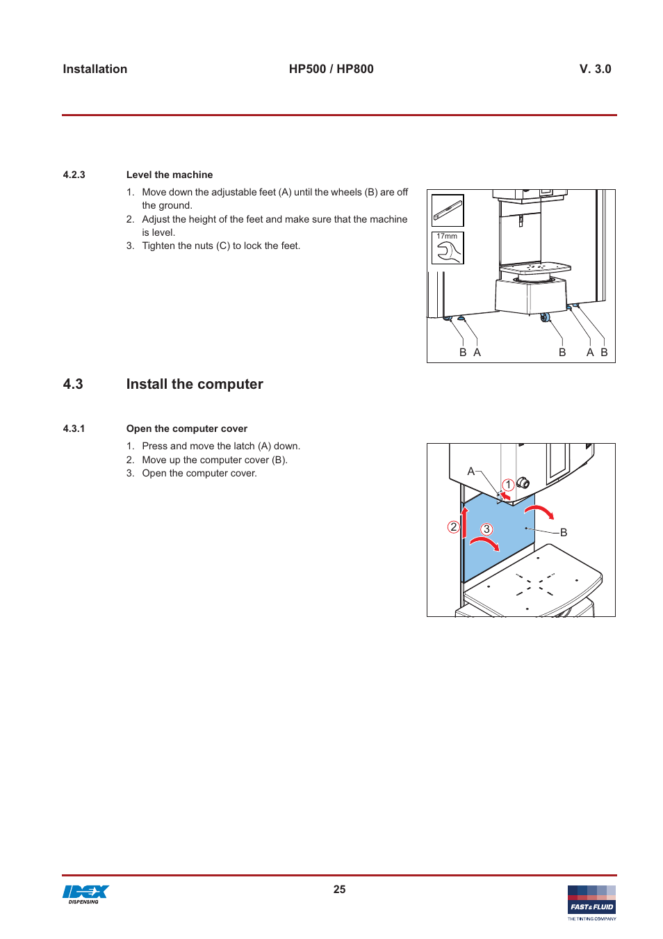 3 install the computer | Fast & Fluid HP800 User Manual | Page 25 / 30