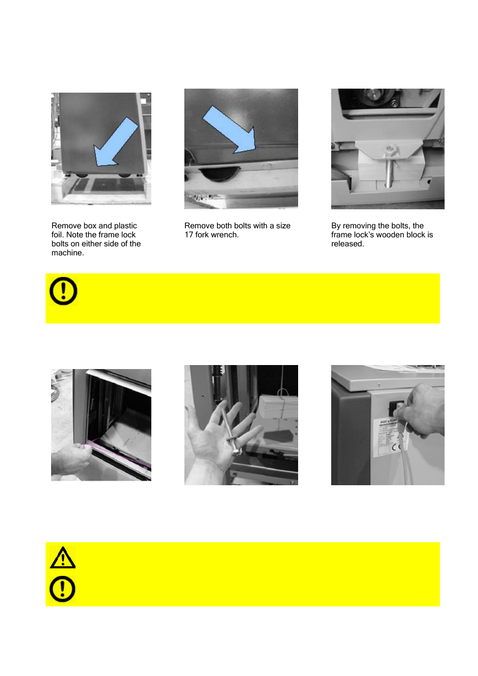 Installation, Step 2 - remove the frame lock | Fast & Fluid SK350 User Manual | Page 6 / 19