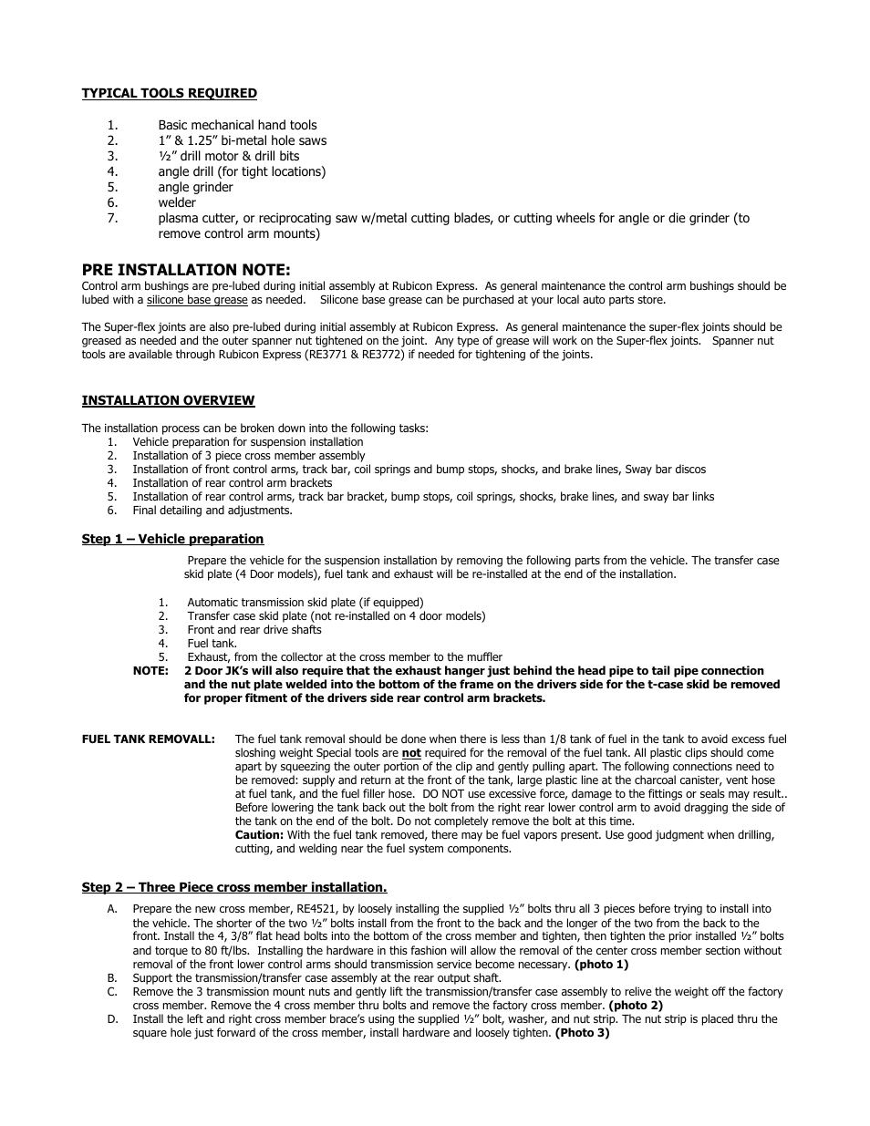 Rubicon Express RE7363 User Manual | Page 2 / 10