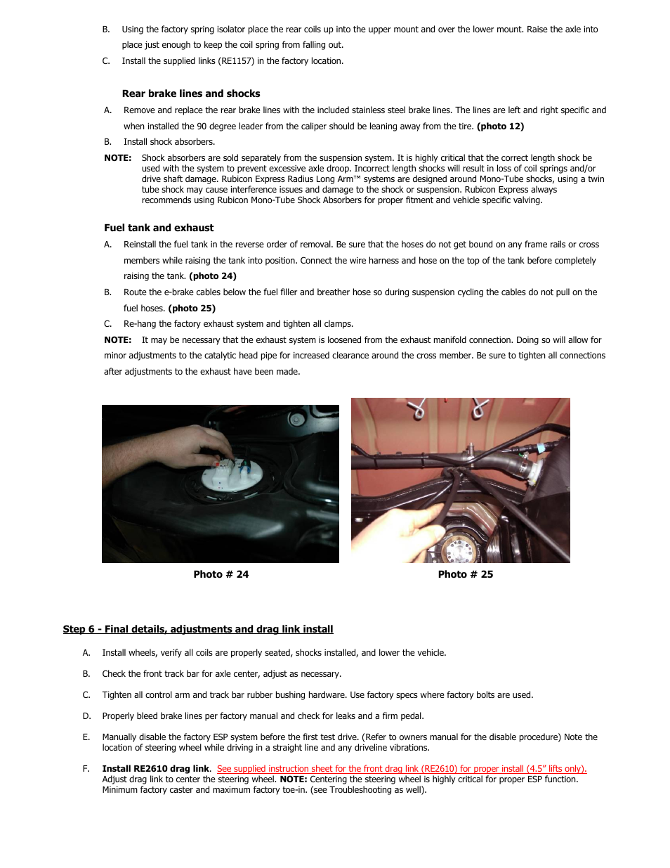 Rubicon Express RE7364 User Manual | Page 10 / 11
