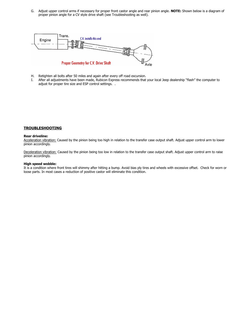 Rubicon Express RE7364 User Manual | Page 11 / 11