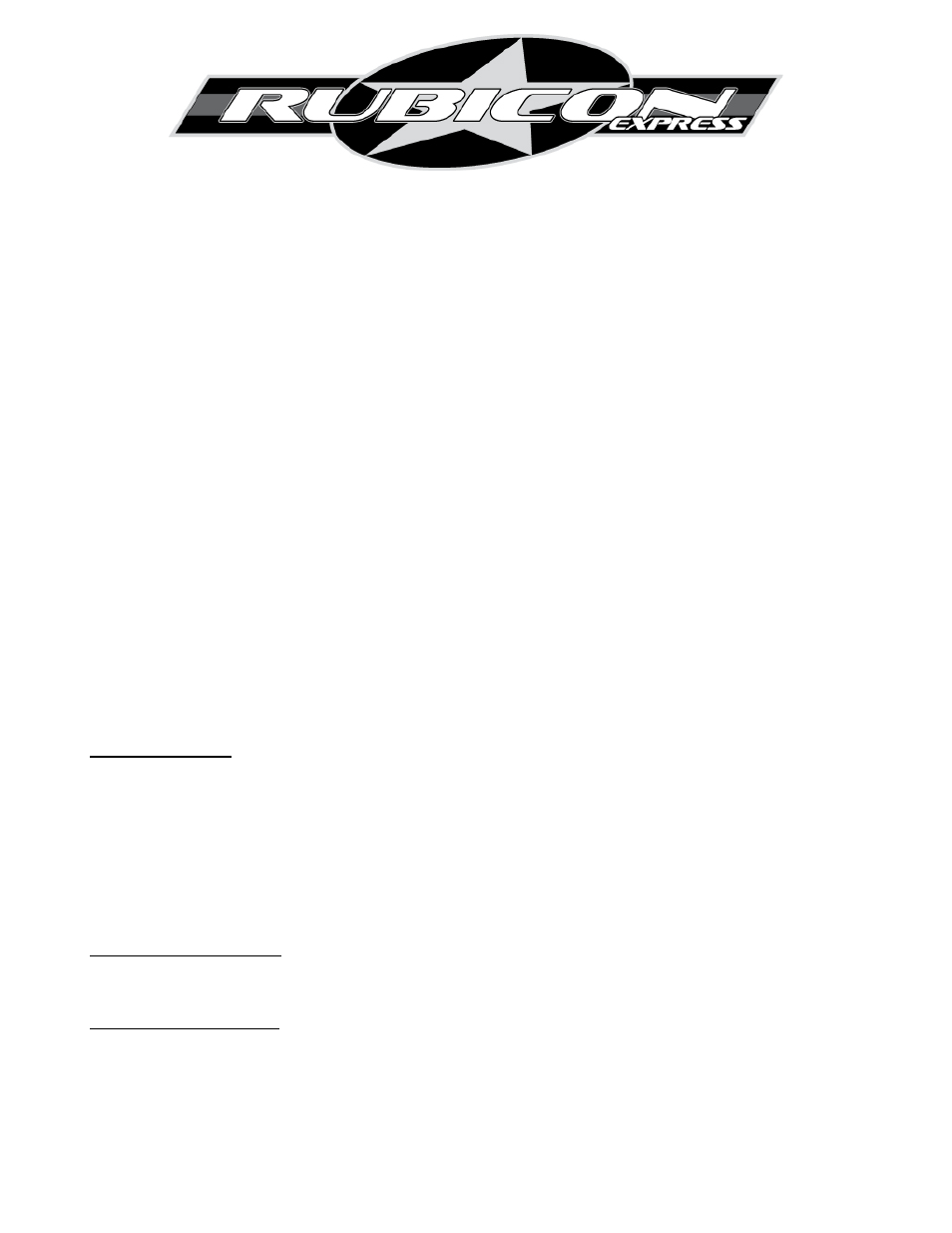Rubicon Express RE7142 User Manual | 5 pages