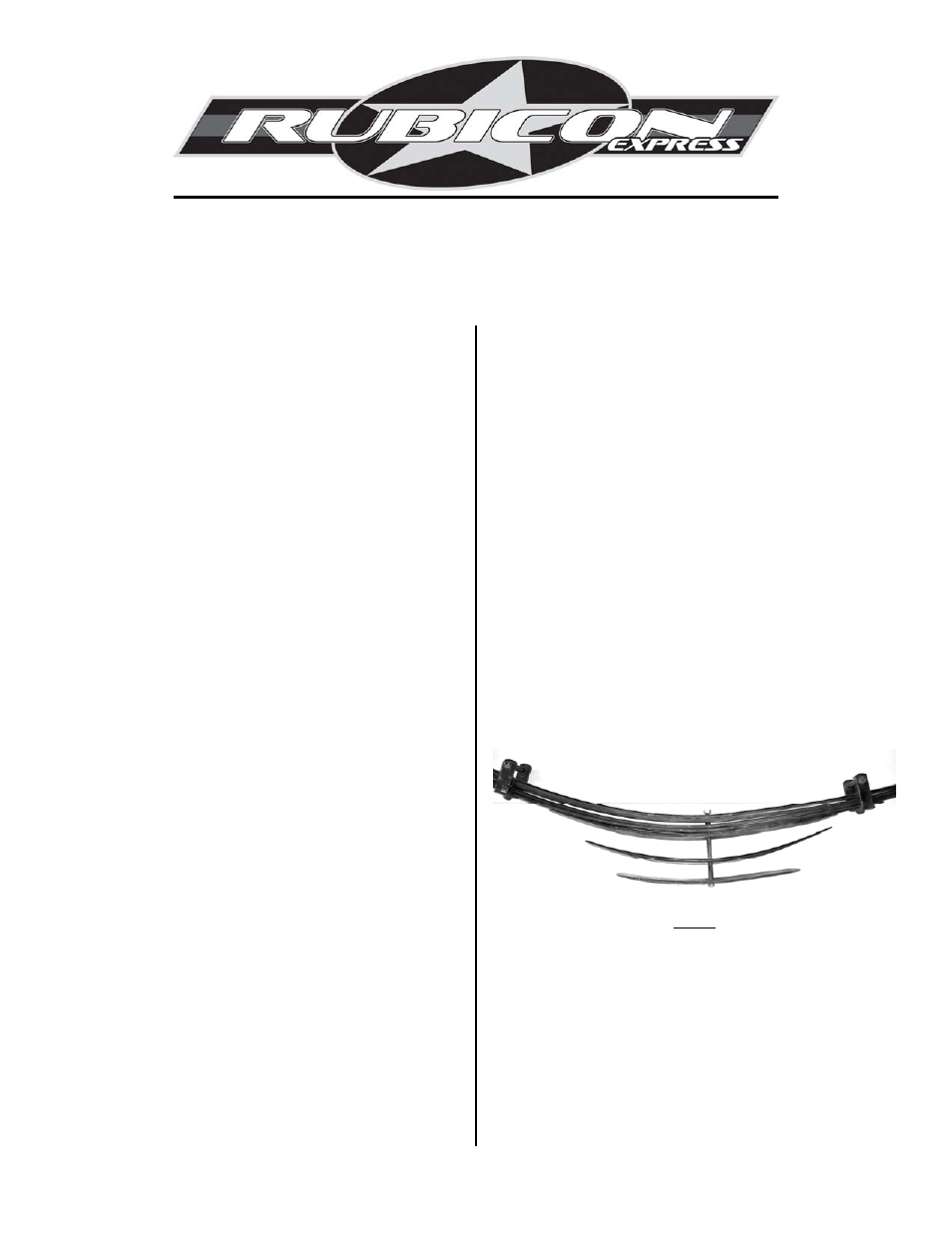 Rubicon Express RE6160 User Manual | 2 pages