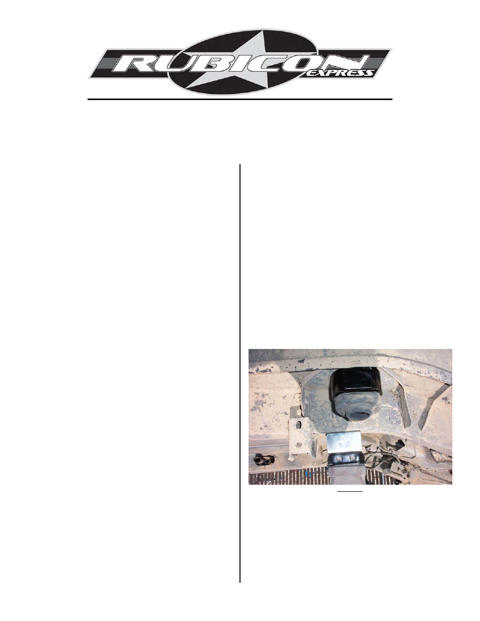 Rubicon Express RE8030 User Manual | 2 pages