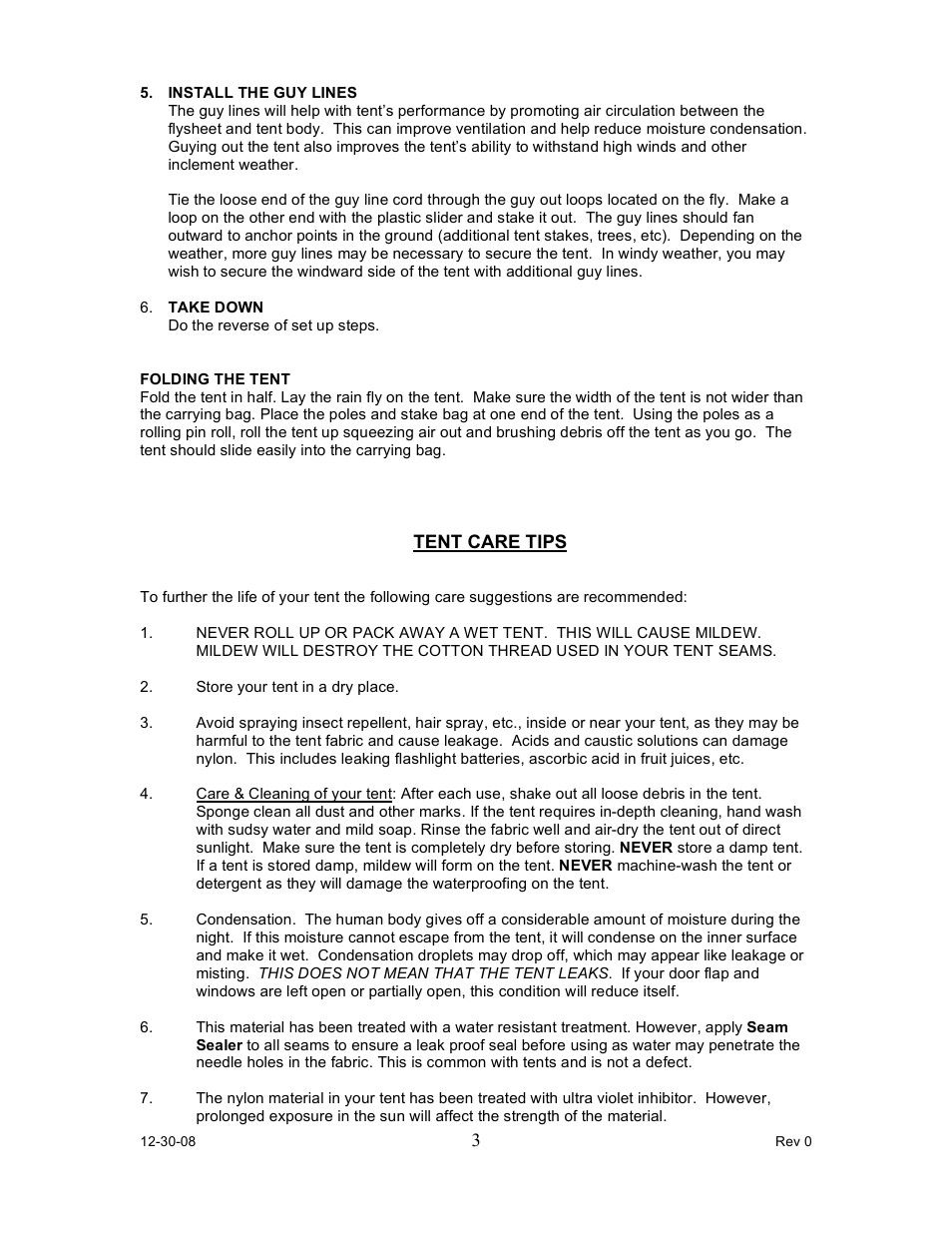 Napier 95600 X-plorer PAC User Manual | Page 3 / 8