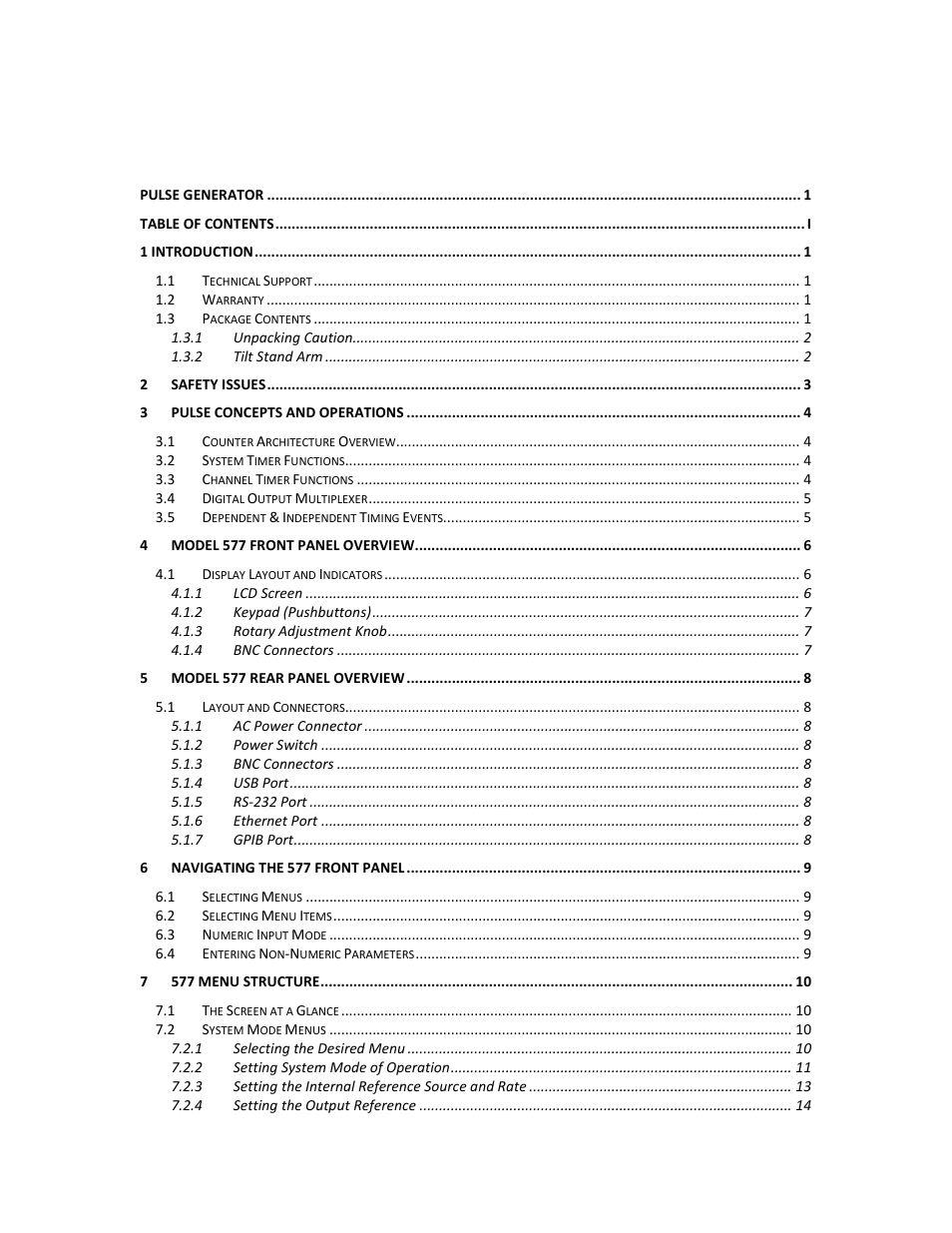 BNC 577 User Manual | Page 3 / 50