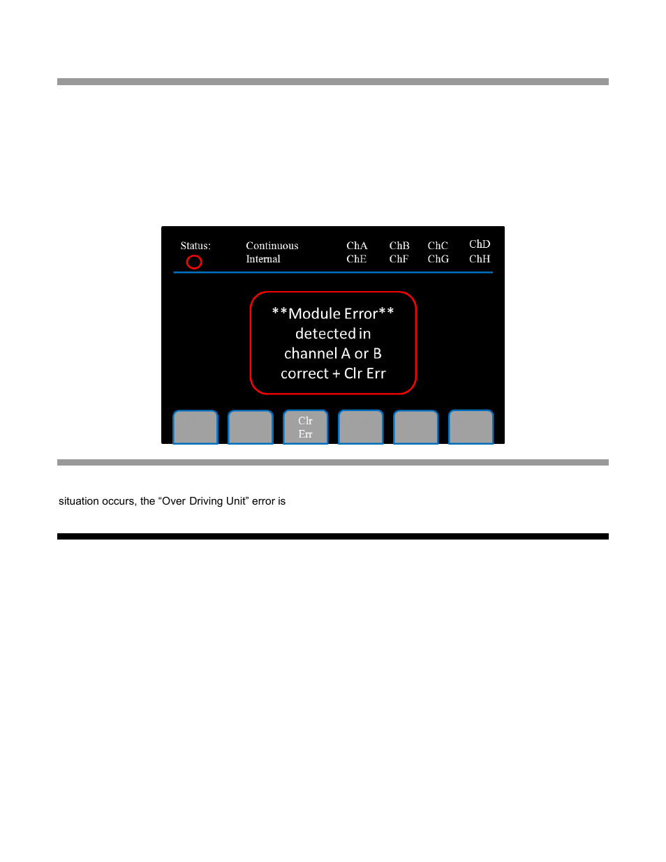 Module errors, System limit error, Oltage | Hange, Iming, 2 voltage change timing | BNC 577 User Manual | Page 40 / 50
