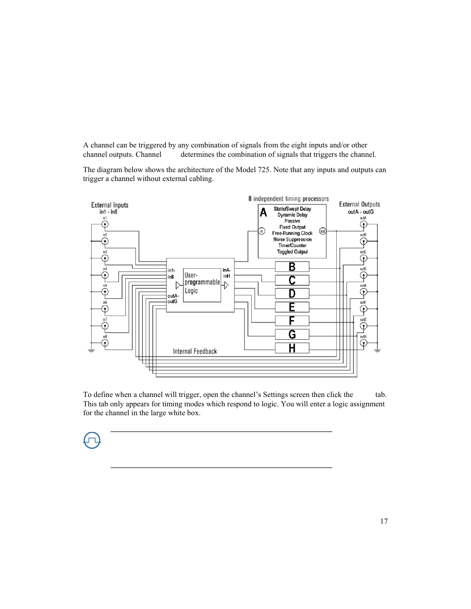 Logic | BNC 725 User Manual | Page 17 / 63