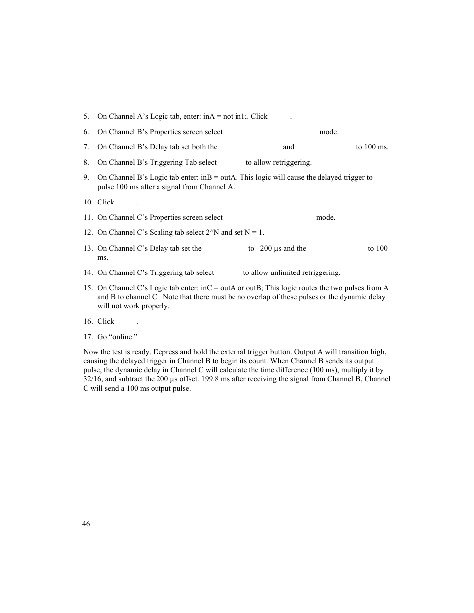 BNC 725 User Manual | Page 46 / 63