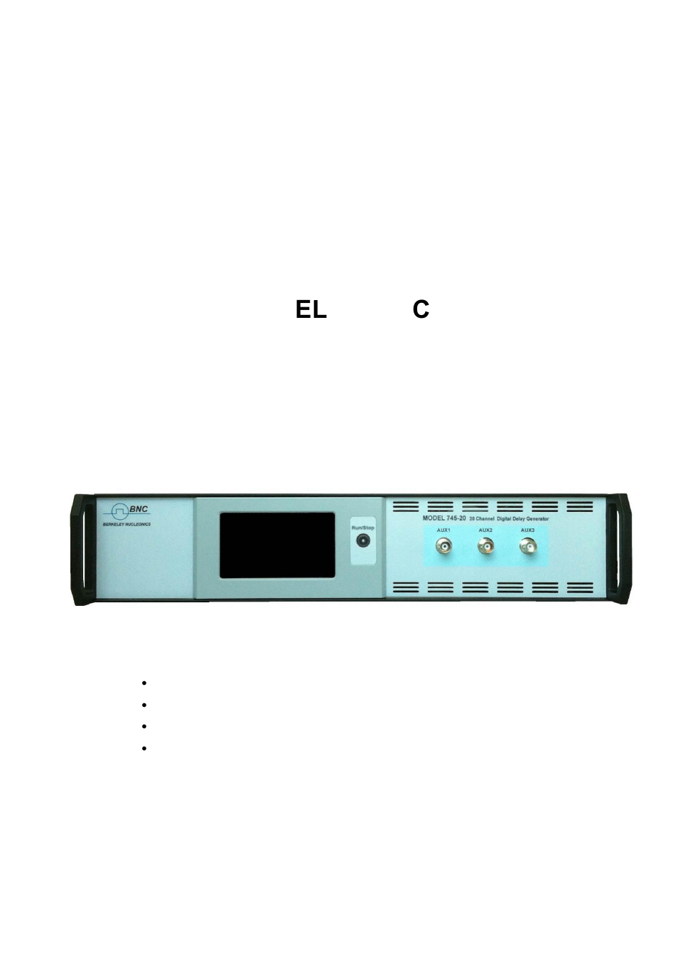 BNC 745-20C-T User Manual | 30 pages