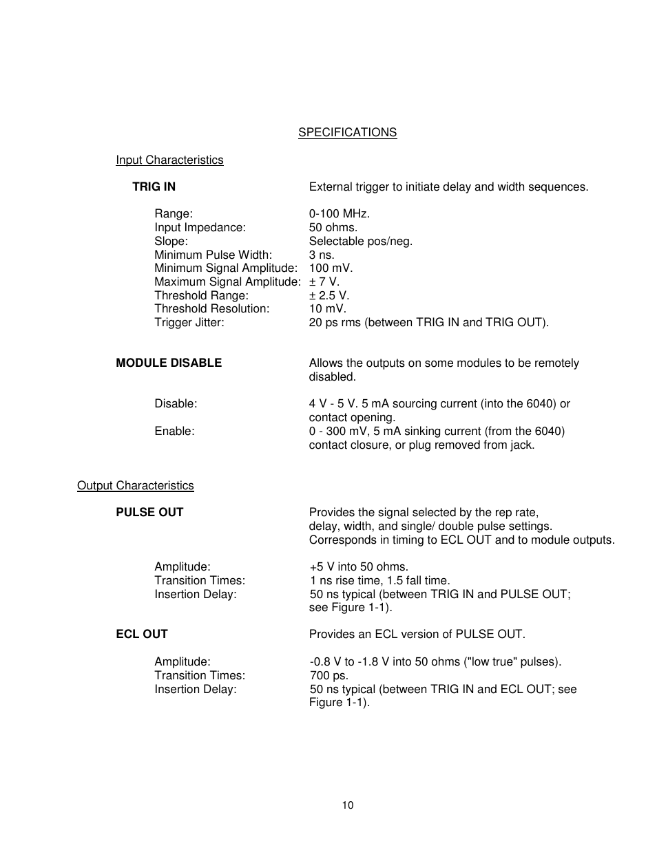 BNC 6040 User Manual | Page 10 / 65