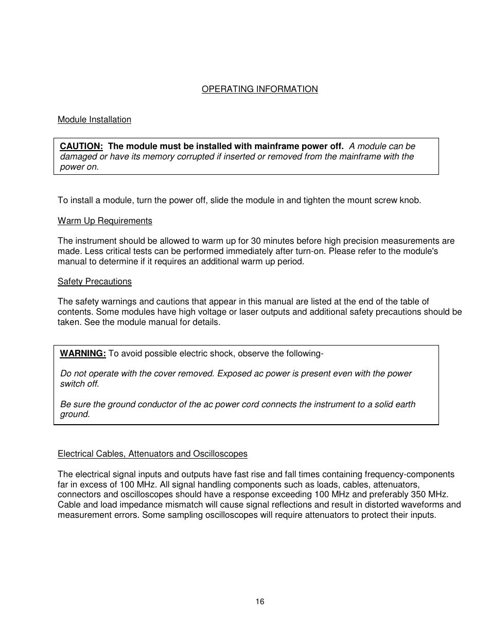 BNC 6040 User Manual | Page 16 / 65
