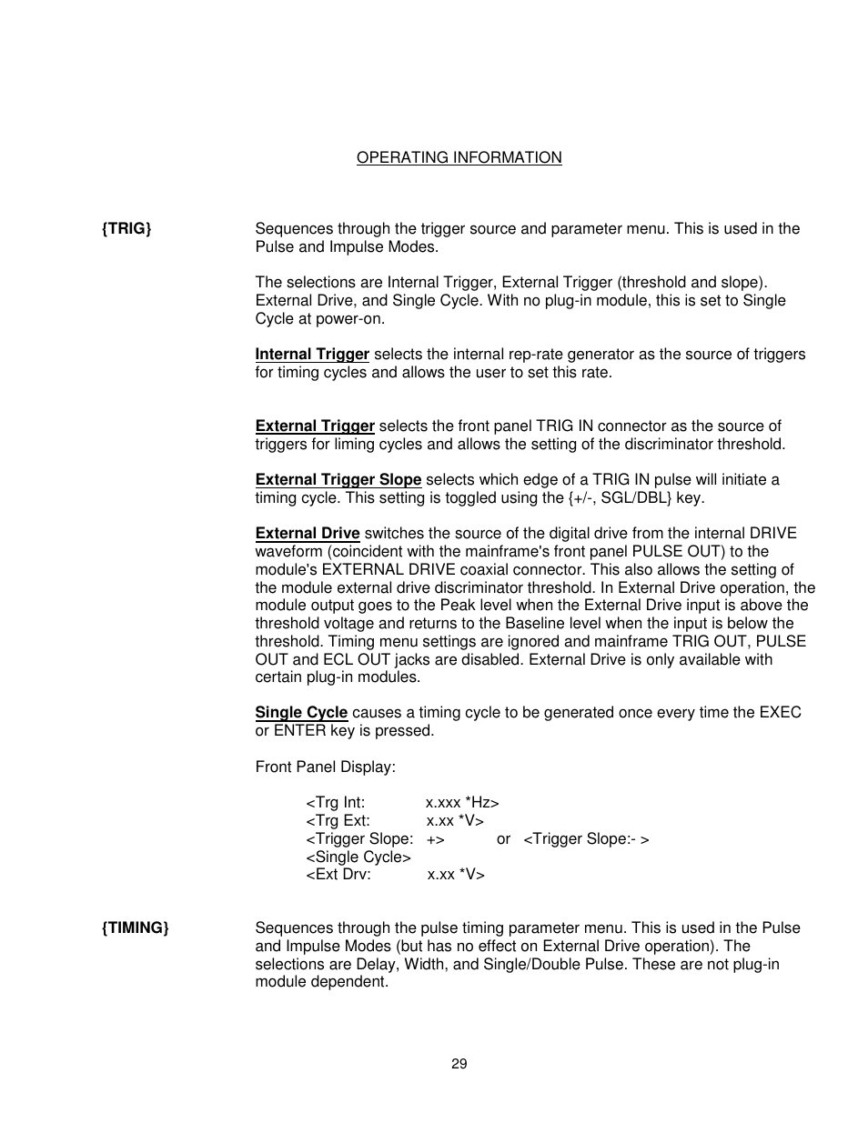 BNC 6040 User Manual | Page 29 / 65