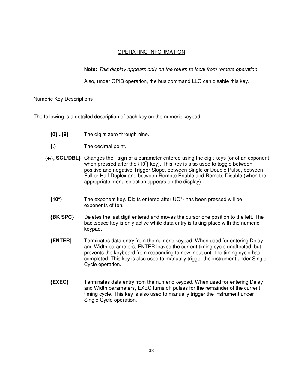 BNC 6040 User Manual | Page 33 / 65