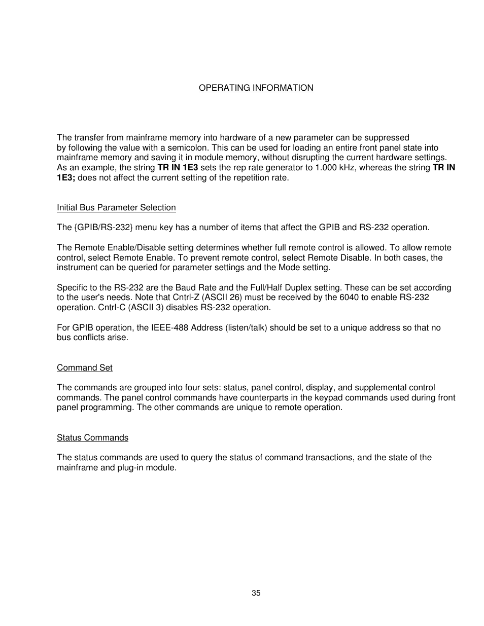 BNC 6040 User Manual | Page 35 / 65