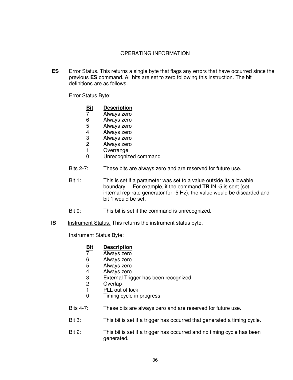 BNC 6040 User Manual | Page 36 / 65