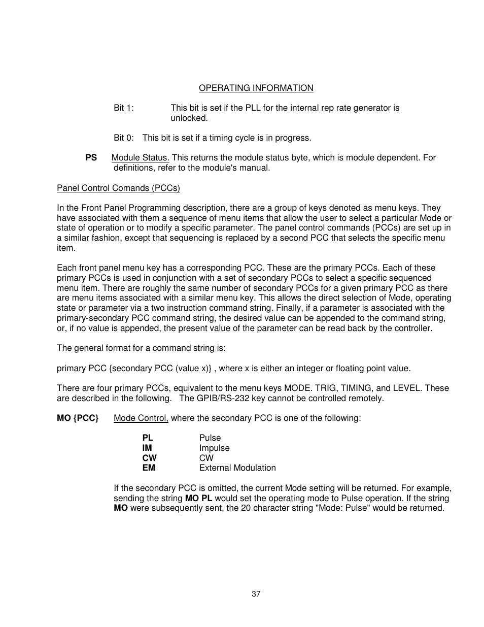 BNC 6040 User Manual | Page 37 / 65