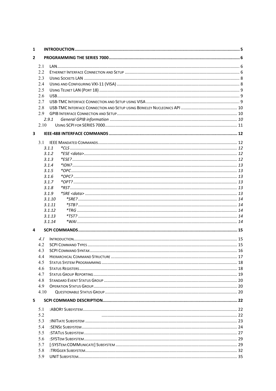 BNC 7000 Series Programmer Manual User Manual | Page 3 / 37