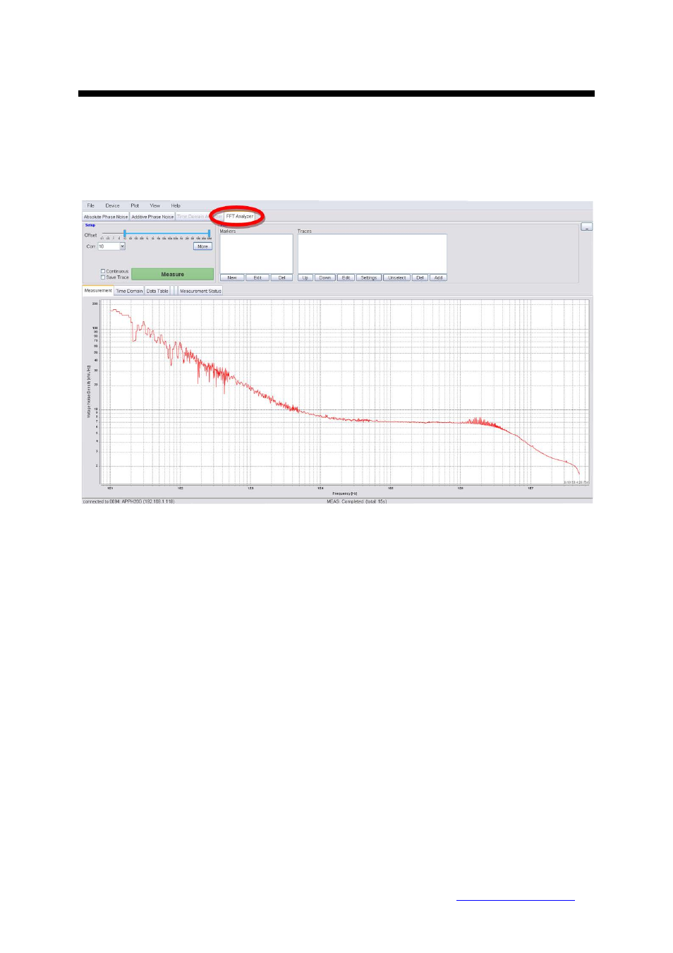 9 fft analyzer measurement | BNC 7000 Series User Manual User Manual | Page 45 / 54