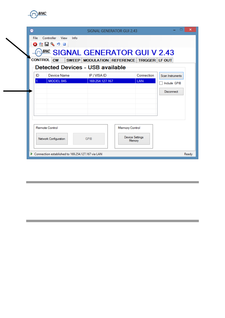 2 store and load instrument states, Store and load instrument states, Figure 3-b | BNC 835 User Manual User Manual | Page 15 / 54