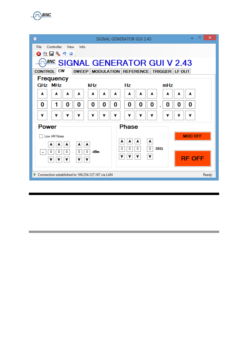 6 sweeps, 1 frequency sweep, Weeps | Frequency sweep, Figure 3-e | BNC 835 User Manual User Manual | Page 18 / 54