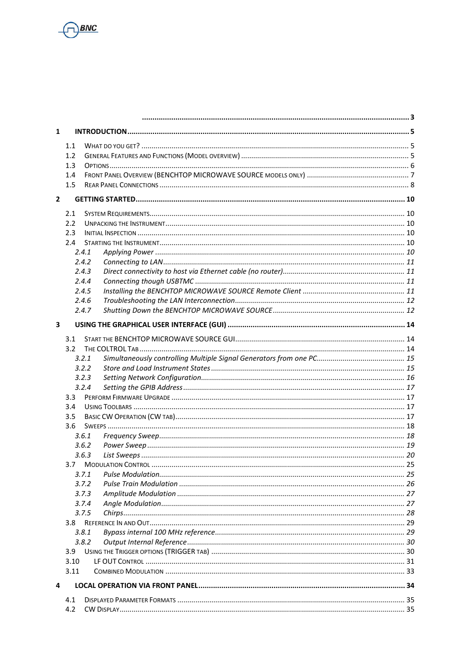 BNC 835 User Manual User Manual | Page 3 / 54