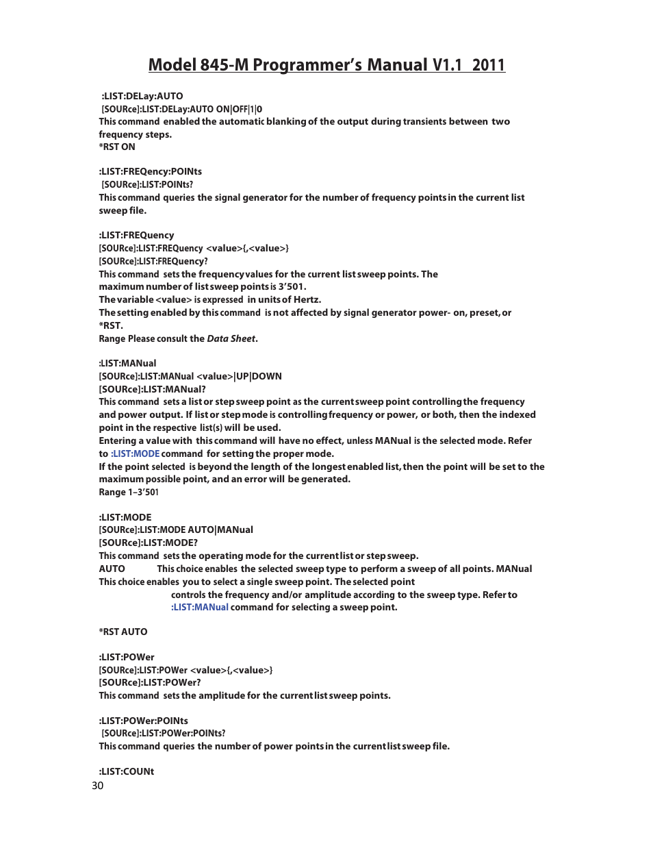 BNC 845-M User Manual | Page 30 / 52