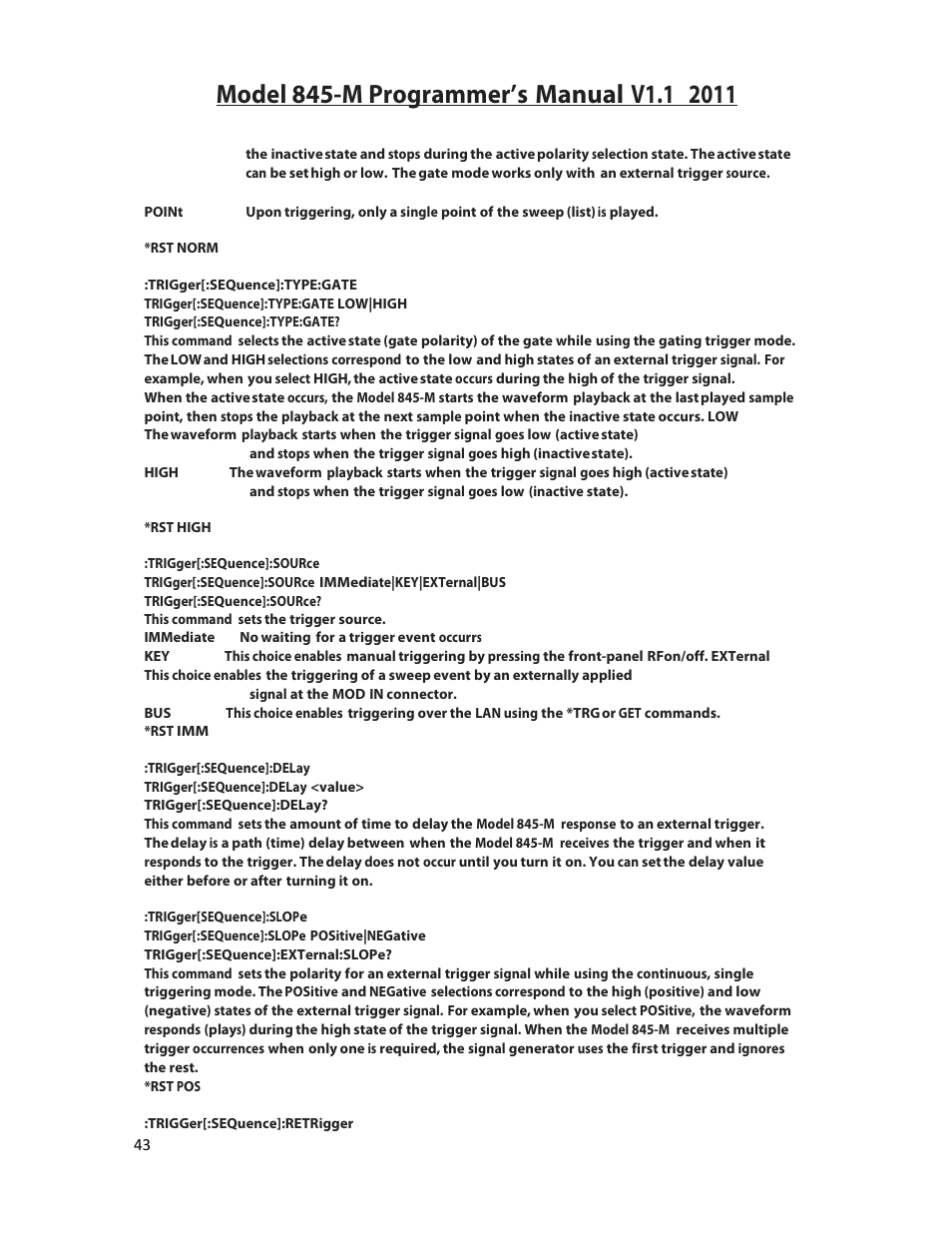 BNC 845-M User Manual | Page 43 / 52