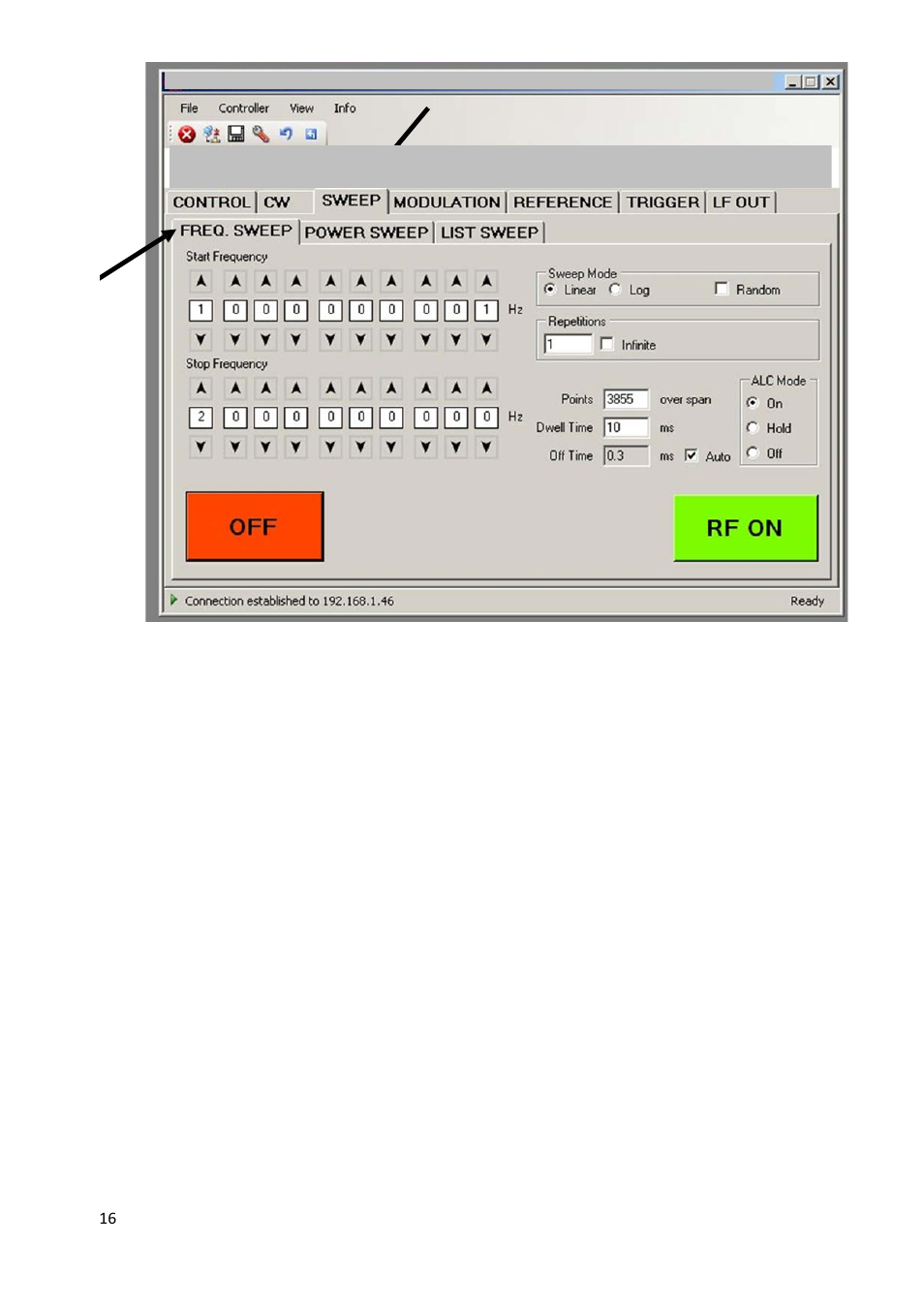 List sweeps (figure 9) | BNC 835-3 User Manual User Manual | Page 16 / 42