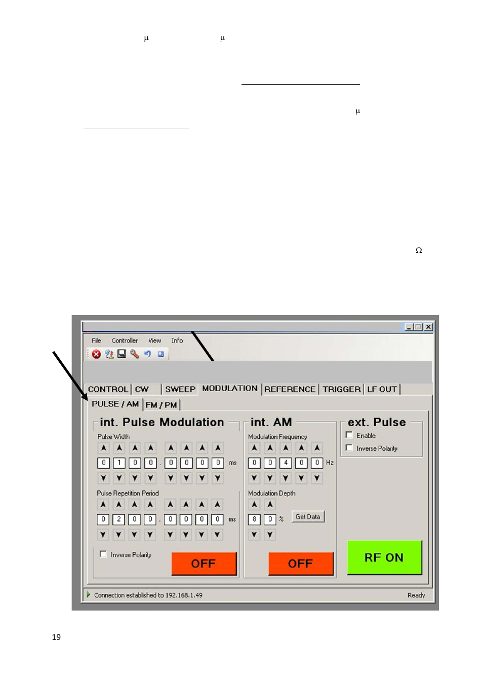 Modulation control | BNC 835-3 User Manual User Manual | Page 19 / 42