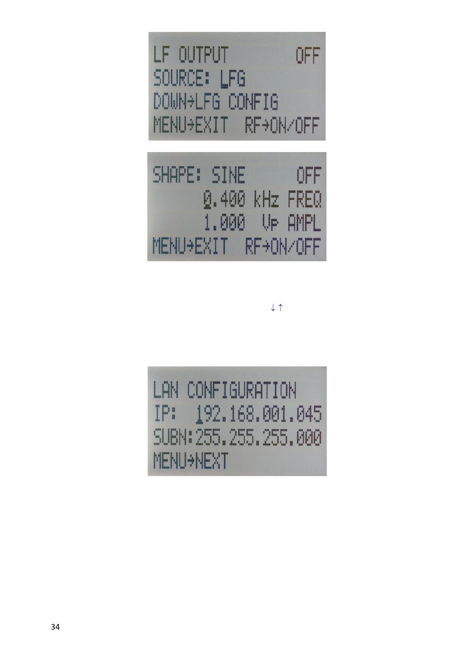 Lan configuration submenu | BNC 835-3 User Manual User Manual | Page 34 / 42