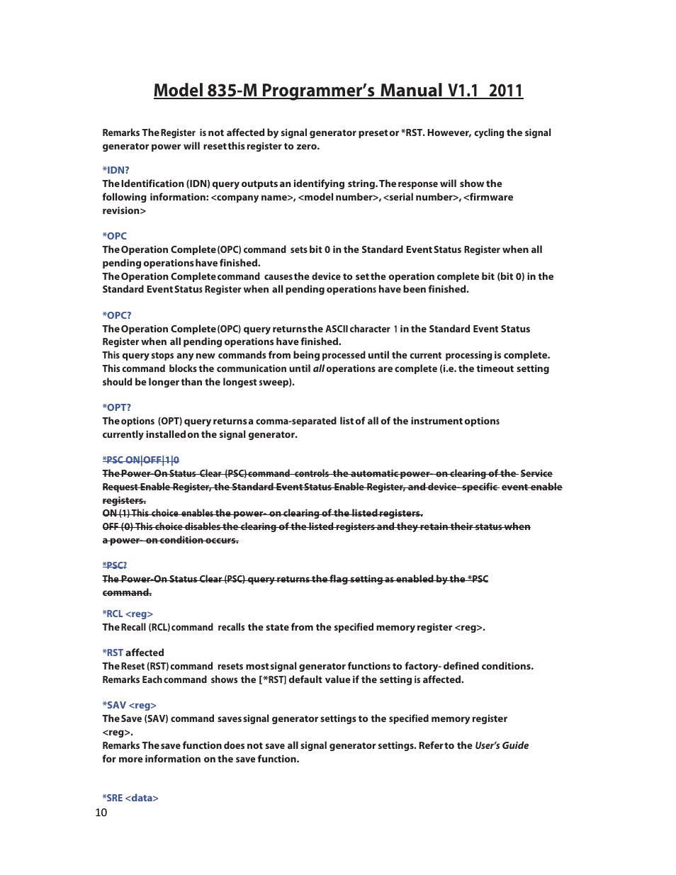 BNC 835-M User Manual | Page 10 / 52