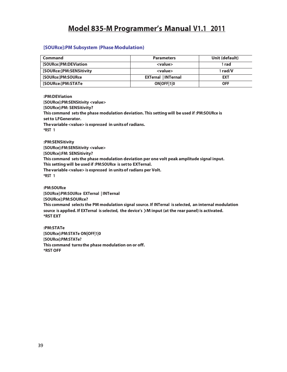 BNC 835-M User Manual | Page 39 / 52