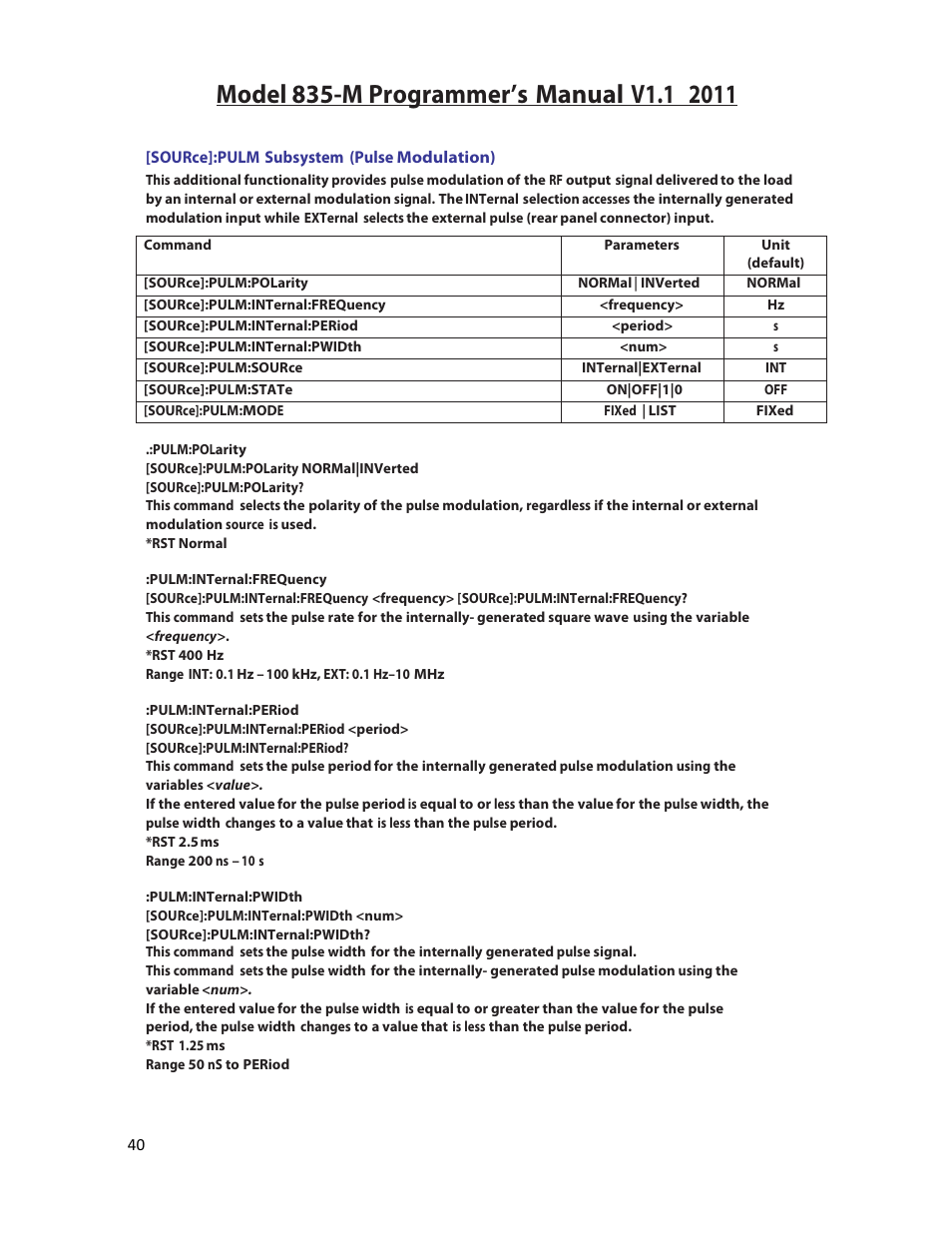 BNC 835-M User Manual | Page 40 / 52